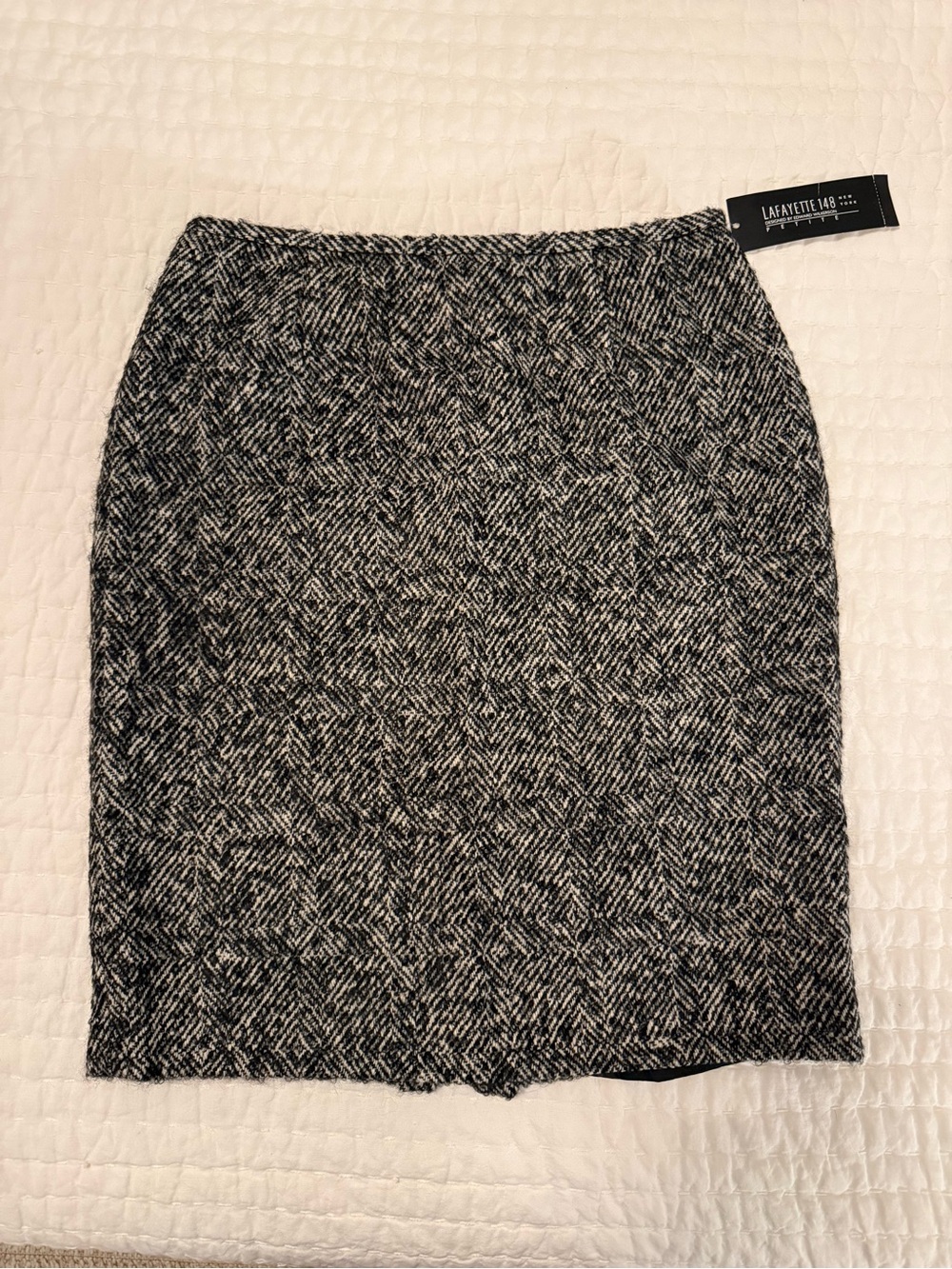 Lafayette 148 NWT Luxury Virgin Wool Mohair Silk Skirt 8P $298